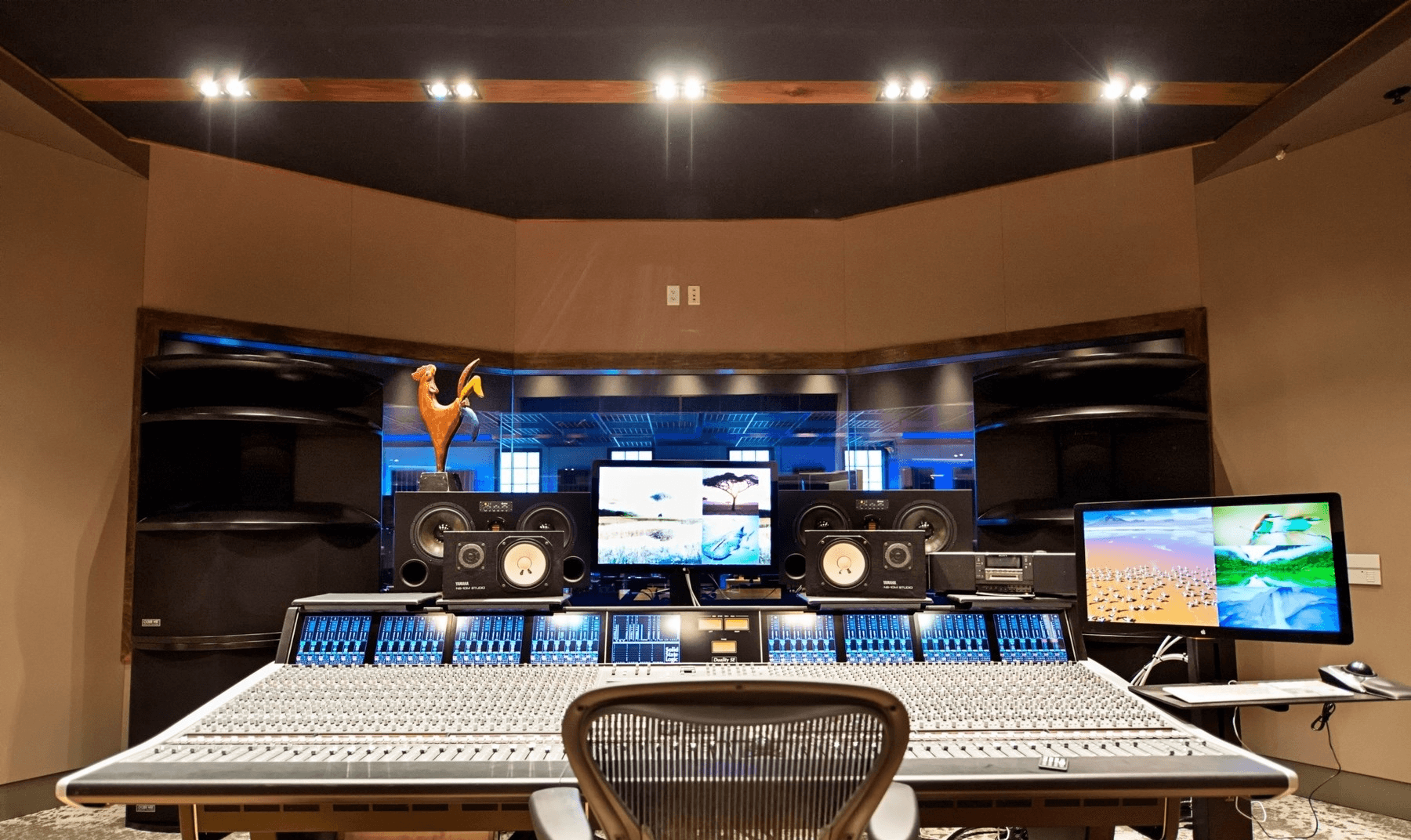 Recording studio control room inside Think Loud
